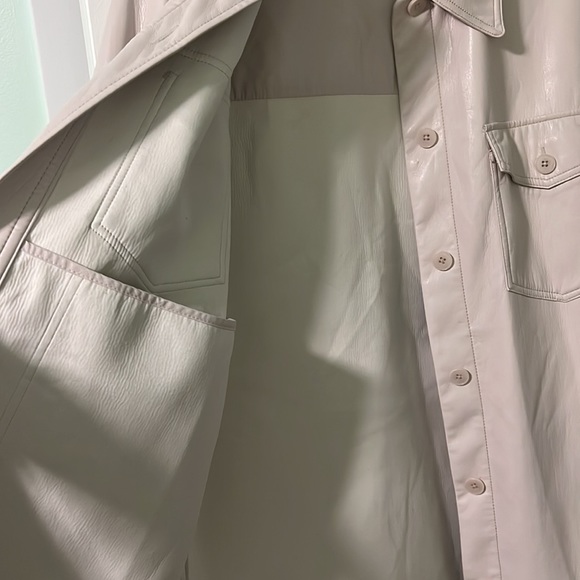 Wilfred Ganna Jacket Vegan Leather Vin Gris Medium EUC - Picture 3 of 7